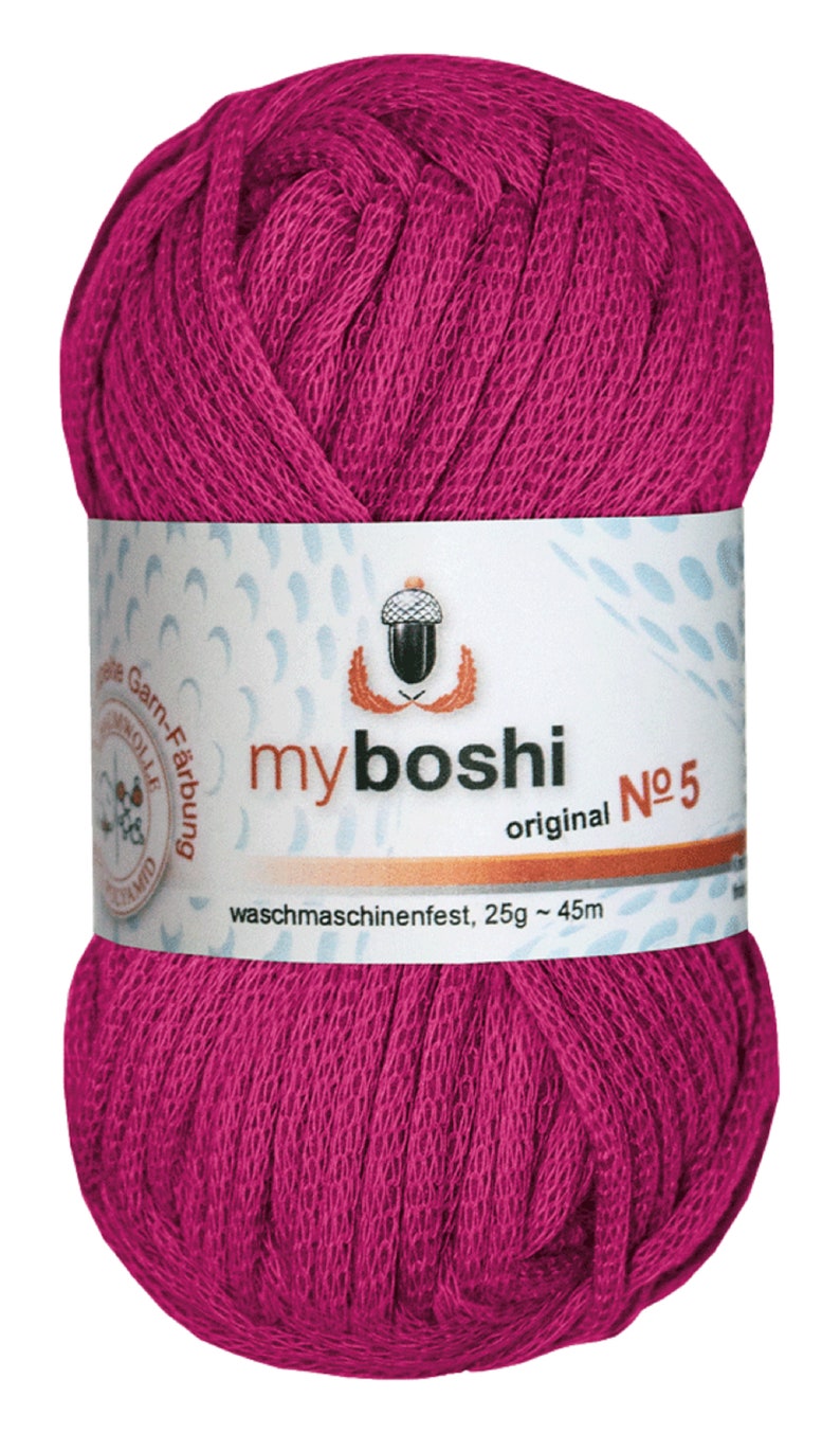 Myboshi No.5 Wolle 25 g verschiedene Restfarben 562 magenta