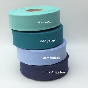 Schrägband Baumwolle gefalzt 60/30 verschiedene Farben Meterware ab 2 m 1,60 EUR/m Bild 4