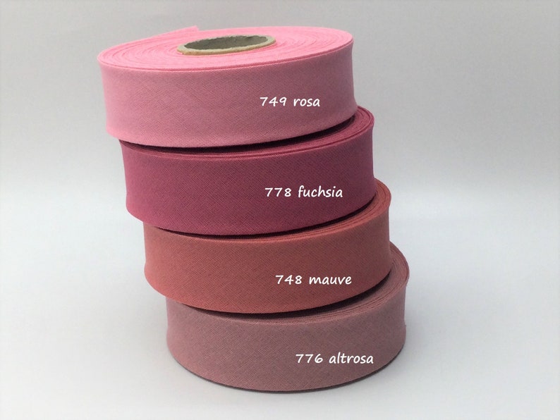 Schrägband Baumwolle gefalzt 60/30 verschiedene Farben Meterware ab 2 m 1,60 EUR/m Bild 5