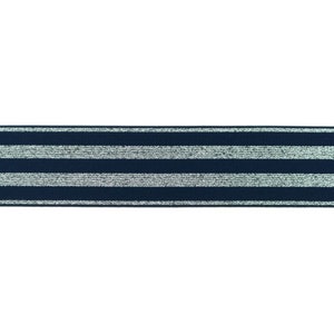 Gummiband 40 mm Elastic-Band Lurex Silber viele Farben Meterware ab 1 m 2,95 EUR/m Bild 2