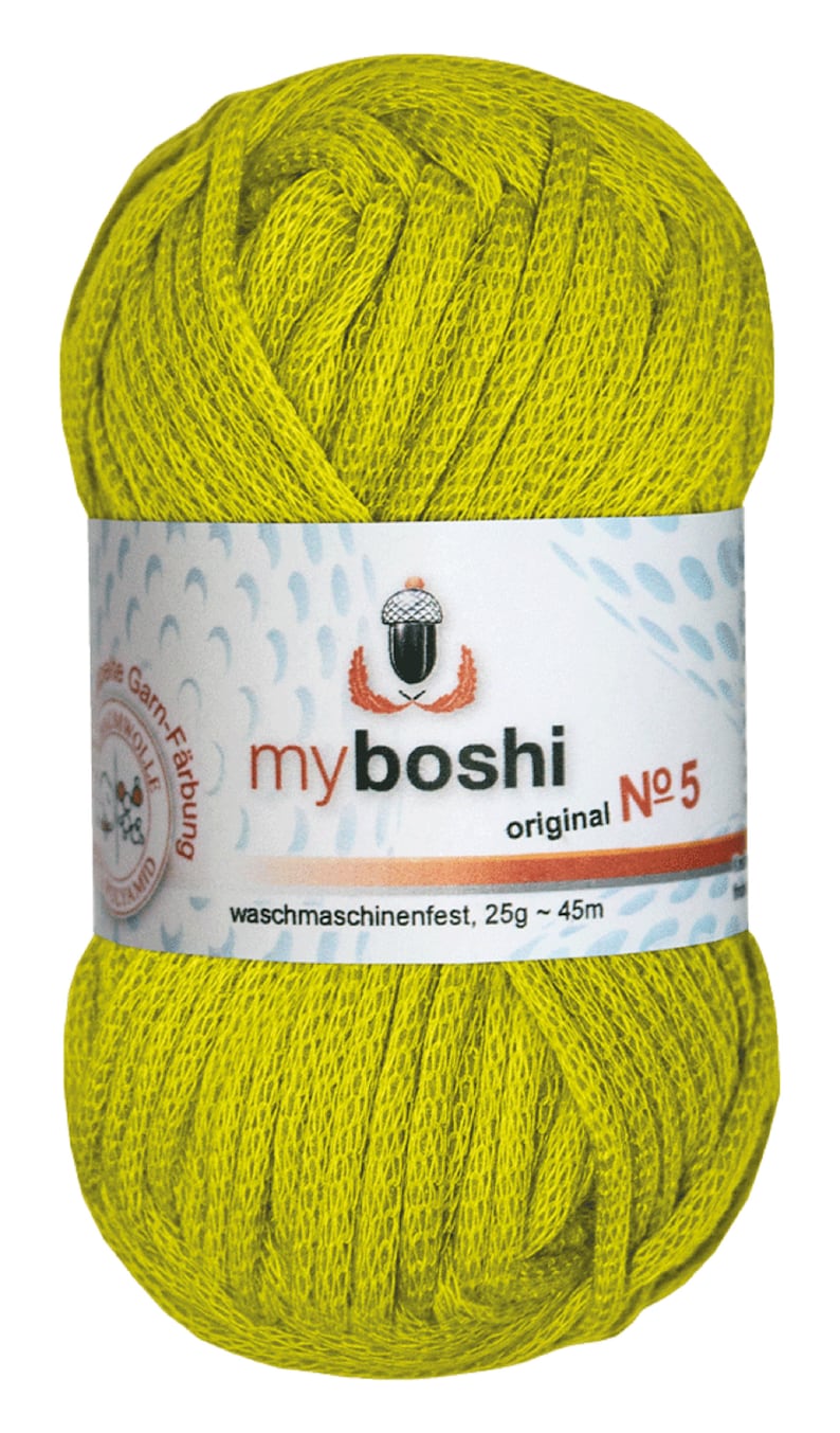 Myboshi No.5 Wolle 25 g verschiedene Restfarben 515 avocado