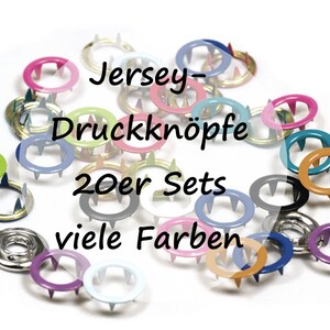 Jerseydruckknöpfe / 11 mm / 20er Sets / viele Farben Bild 1