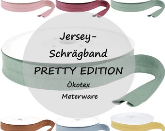 Schrägband Jersey | Pretty Edition | verschiedene Farben | ab 2 m | 1,75 EUR/m