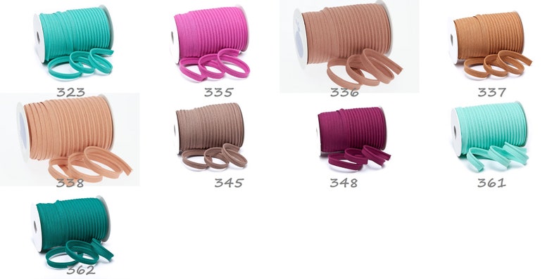 Paspelband uni 10 mm 41 Farben Meterware 3 m 1,00 EUR/m image 4