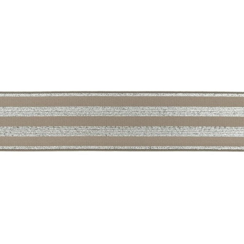 Gummiband 40 mm Elastic-Band Lurex Silber viele Farben Meterware ab 1 m 2,95 EUR/m Bild 6