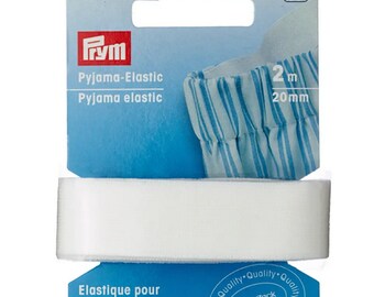 Pyjama-Elastic 20 mm weiß Prym 957650 (2 m - 2,80 EUR/m)