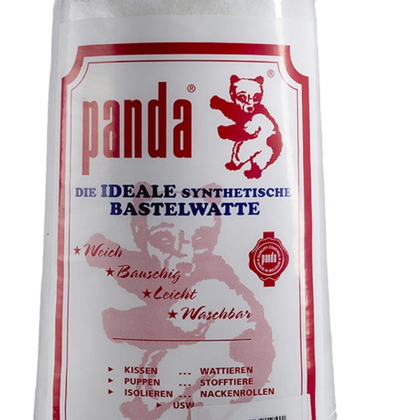 Füllwatte Bastelwatte Panda weiß 1 kg