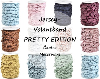 Volantband Jersey | Pretty Edition | verschiedene Farben | ab 1 m | 2,75 EUR/m