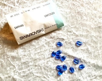 Vintage in Originalverpackung: 72 alte Swarovski-Perlen, "Verbinder", verschiedene Farben