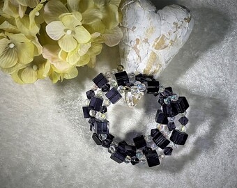 Armband "Violetta", Spiralarmband, Memory Wire