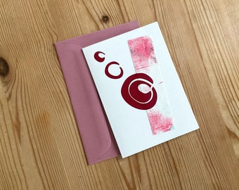 Karte "Abstrakt" mit Umschlag