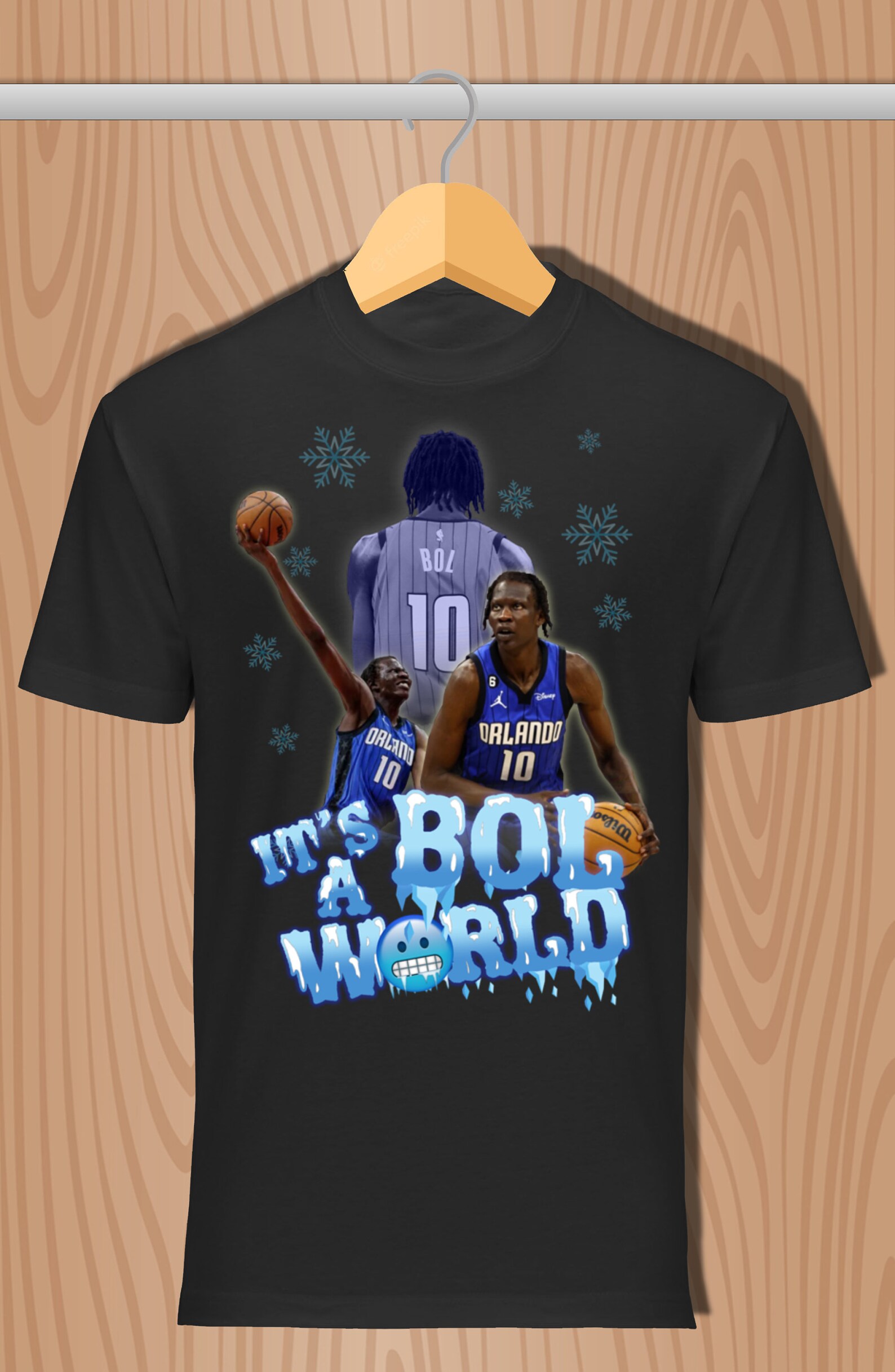 Vintage Bootleg Basketball T Shirt Design Orlando Magic Bol Bol Etsy