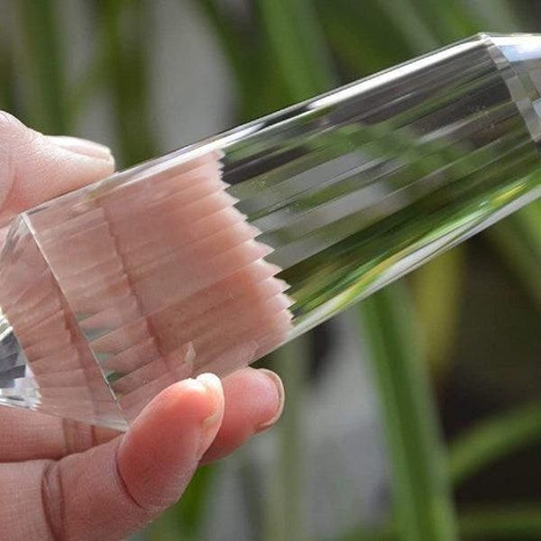 Varinha Vogel autêntica de quartzo do Himalaia: Cristal de cura Reiki de 36 lados