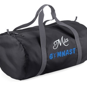 Personalized gym bag Blanc/Bleu Colombia