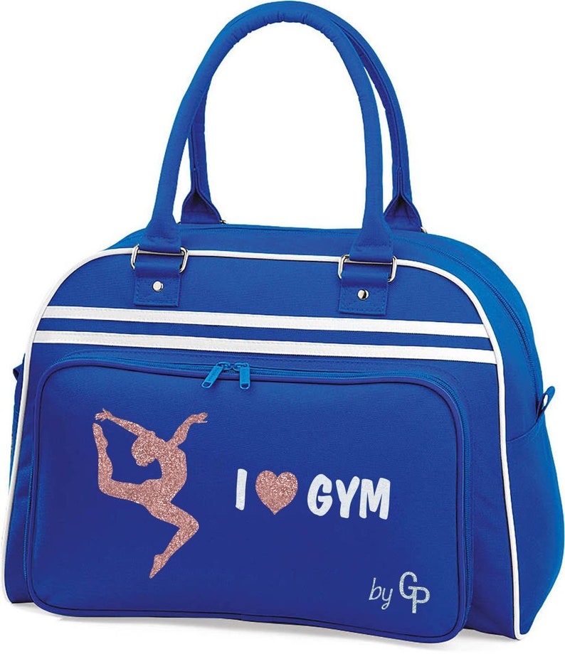 Personalized GAF gym bowling bag Bleu / blanc