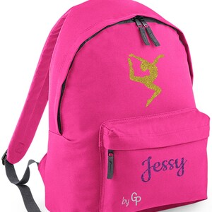 Sac à dos gym GAF personnalisé fuchsia