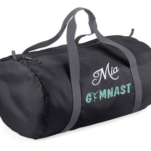Personalized gym bag Blanc / jade