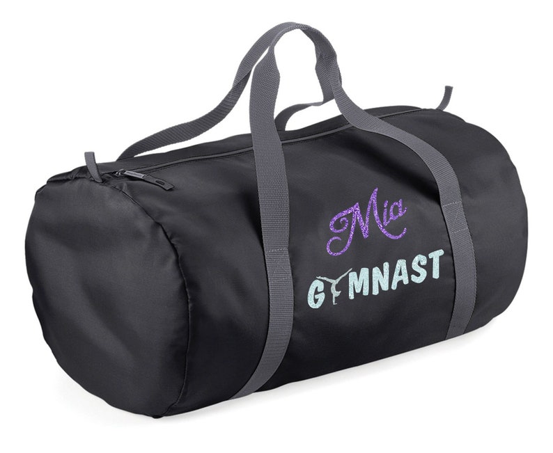 Personalized gym bag Lavande / argent