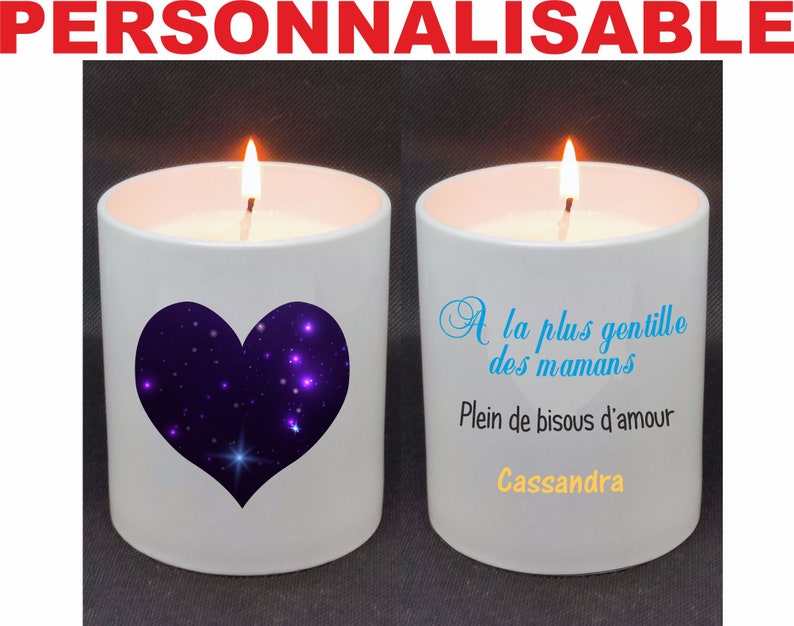 Personalized Mother's Day candle Univers