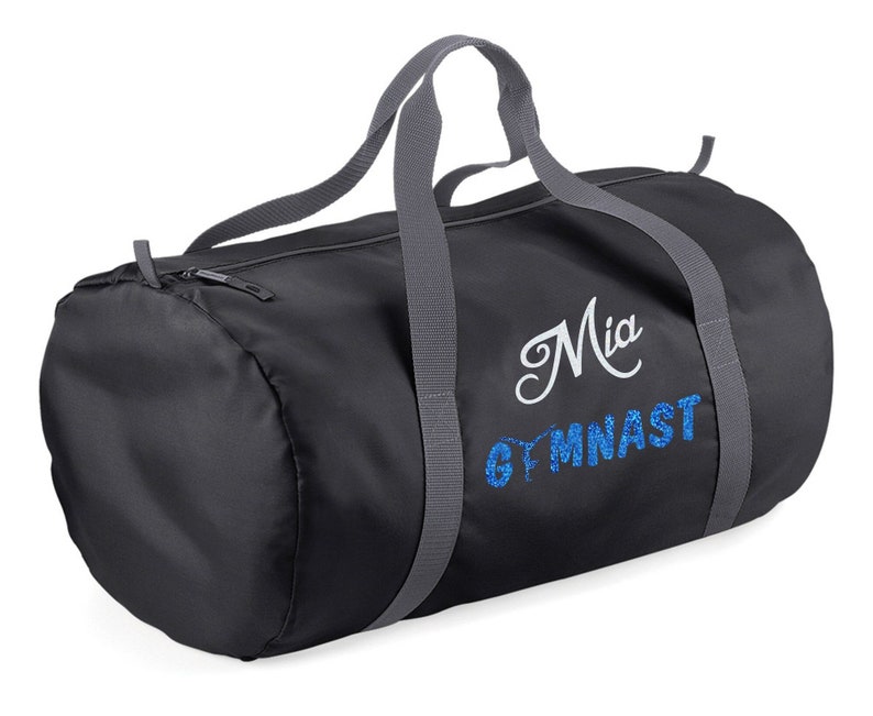 Personalized gym bag Blanc/Bleu Colombia