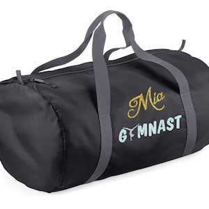 Personalized gym bag Or jaune / argent