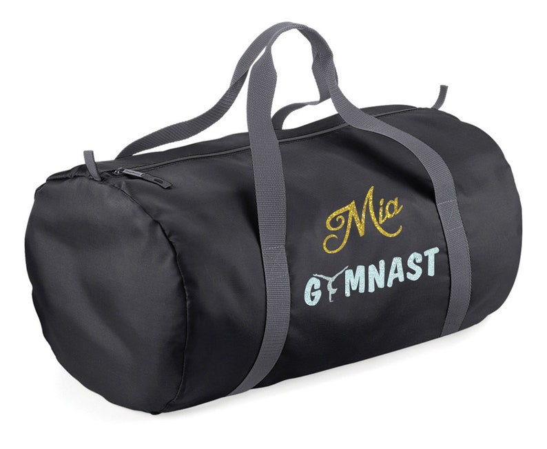 Personalized gym bag Or jaune / argent