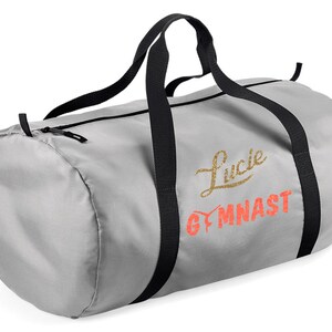 Sac gym personnalisé Or / Corail fluo