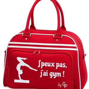 Personalized GAF gym bowling bag Rouge / Blanc