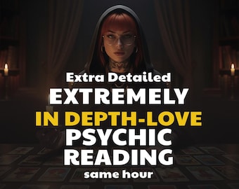 In-Depth Love Psychic Reading, Same Hour Guidance, No tools In Depth Love Psychic Reading, Ex reading-Love reading, Honest Same Hour Reading