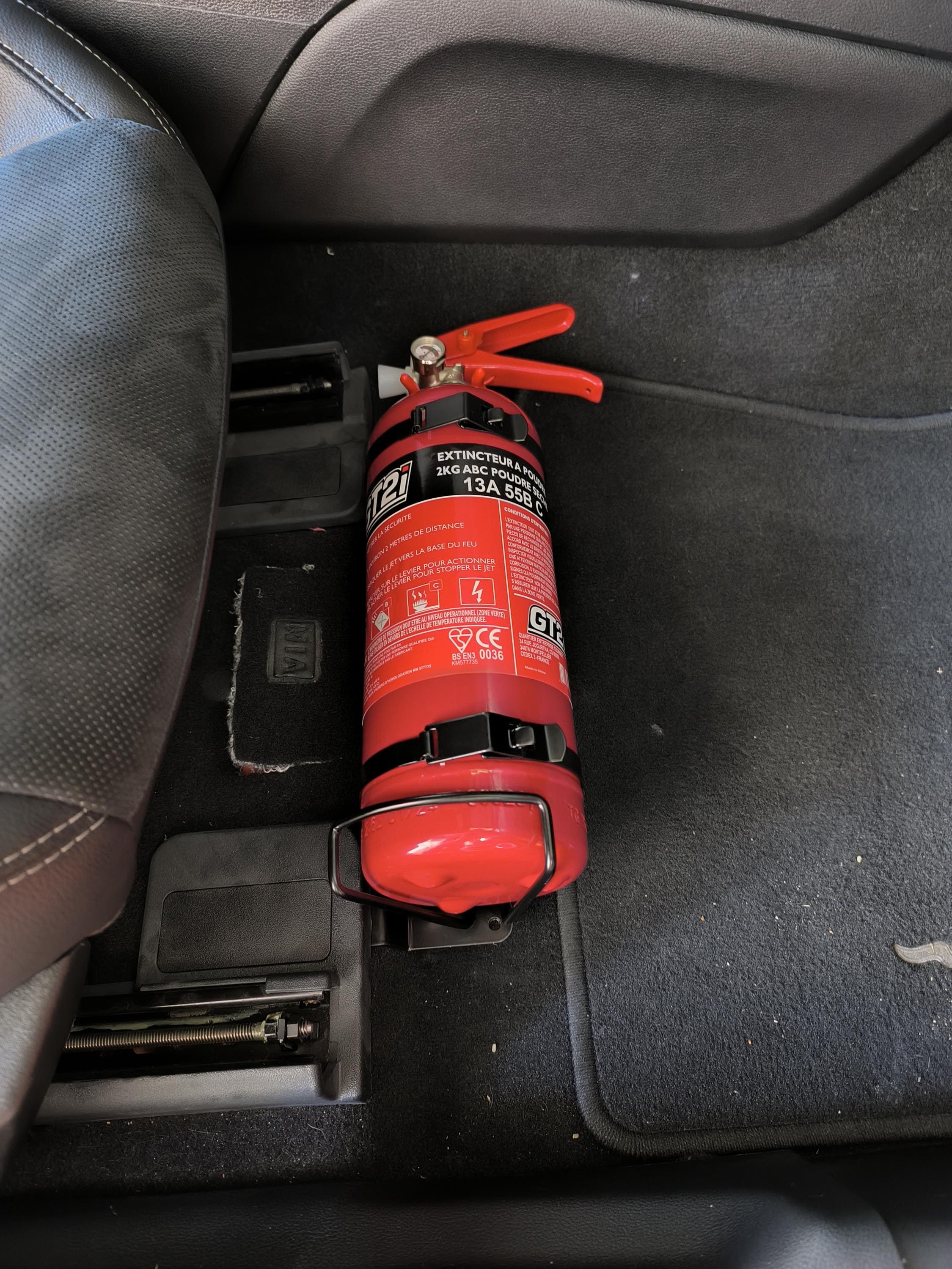 Kap Industries Fire Extinguisher Bracket For Ford Mustang (Gen 6) - Holds CO2 Extinguisher