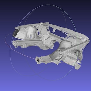 3D scanned front of BMW E46 chassis