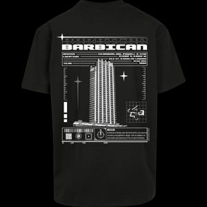 T-shirt d&#39;architecture brutaliste barbacane