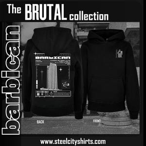 Sweat à capuche Barbican Brutalism Architecture Marchandise Impression brutaliste Art