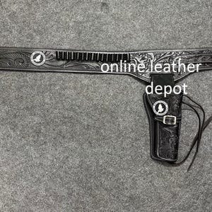 ウエスタン カウボーイ ヴィンテージ ベルト 弾薬ループ レザー ホルスター .22 .357 .38 .44 .45