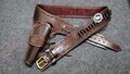 Western Cowboy Vintage Belt Ammo Loops Leather Holster .22 .357 .38 .44 .45 product logo