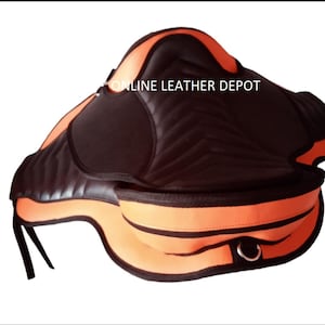 Treeless Bareback Synthetic Horse Saddle Size 14''inches To 18'' Free Shipping