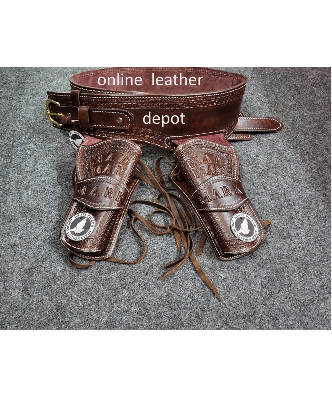 Western Rigs Holster Cowboy Tooled Leather Holsters Pistol Case
