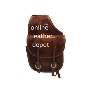 Western Saddle Bag Motorcycle Side Storage Saddles Bag Western Tooled Leather Hand Carved Motorbike Bags