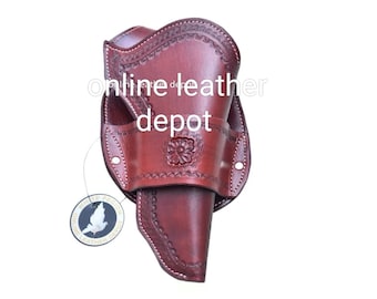 Western Holster Revolver Leder Cowboy Pistolenhalfter .22 .32 .357 .38 .44 .45
