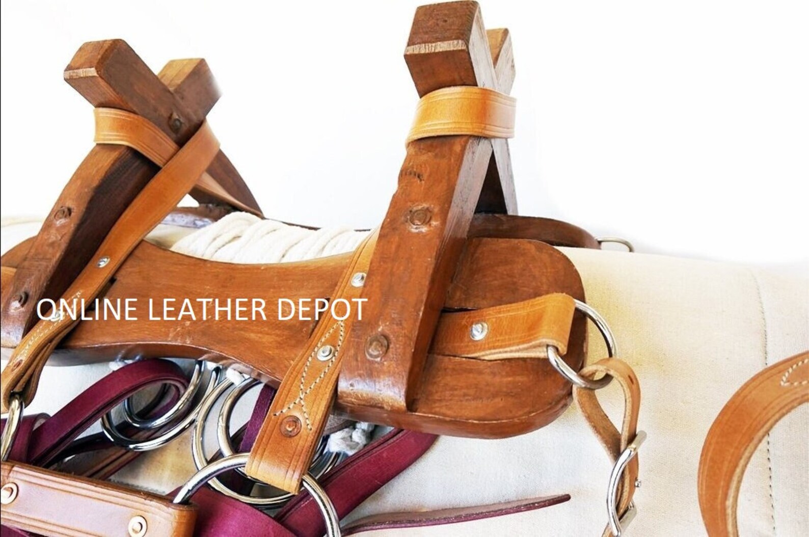 Sawbuck Packing Saddle Fully Rigged Canvas Leather Western Etsy