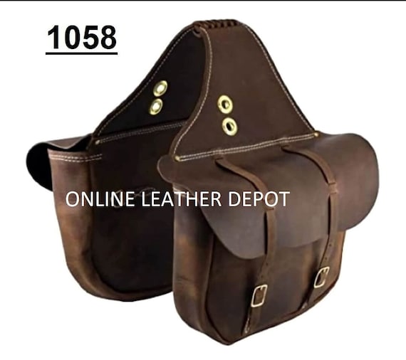 Western Saddle Bag Motorcycle Side Storage Saddles Bag Western - Main Image