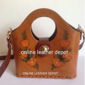 Ladies Hand Bags Leather Purse Tooled Cowgirl Party Outfit Moms Gift Purses