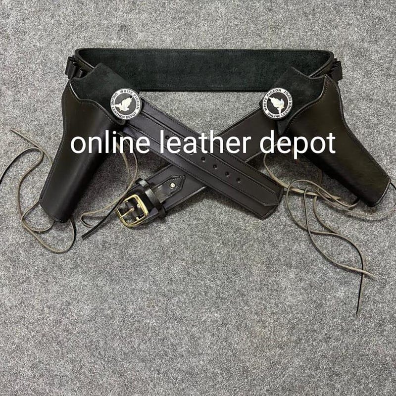 Cowboy Ammo Leder Patronengürtel Rigs Holster Gun Cover Pistolenkoffer Revolverhalter .22 .32. 357 .38 .44 .45 &amp; 12 Gauge