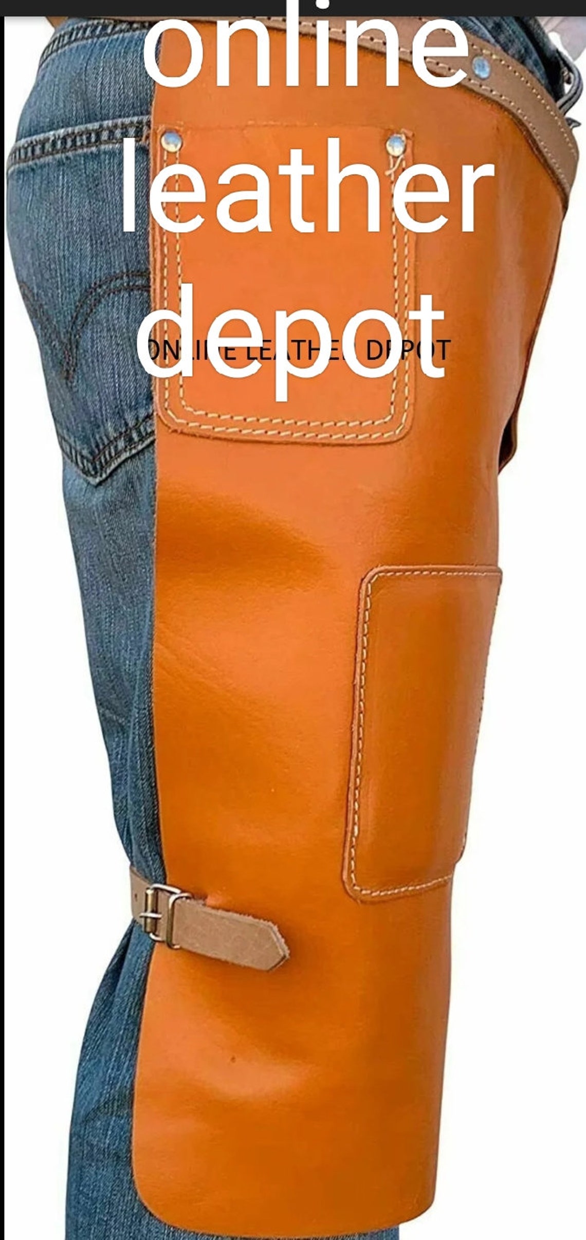 Handmade Leather Work Chaps, Cowboy Western Style - Etsy