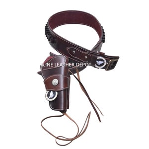 cowboy holster western rigs with holster ammo cowboy holder .22 .32 .357 .38 .44 .45 & 12 Guage