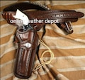 Western Leather Cartridge Belt Ammo Loops Revolver Holster Cover Colt Sass Rigs Cowboy Holster .22 .32 .357 .44 .38 .45 product logo