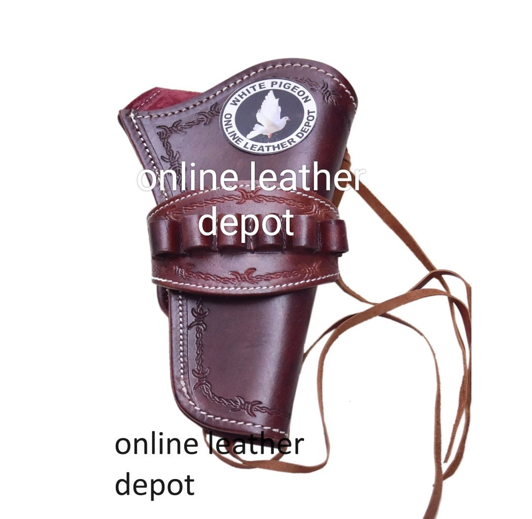 Étui Cowboy Pistolet En Cuir – Compatible .22 à .45 – Neuf – RanzMartLeather