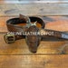 Western Belt - Floral Tooling with Arrow Inlay