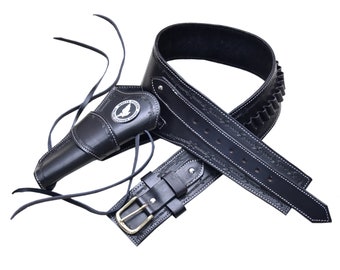 Western Cartridge Rigs Ammo Belt Cow Boy Tooled Design .22 .357 .38 .44 .45