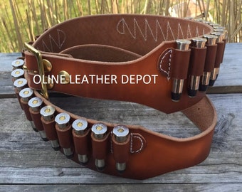 thumbnail image 2 of Bond Arms Ammo Strip For Belt 45 LC Leather Made USA 2 of 6